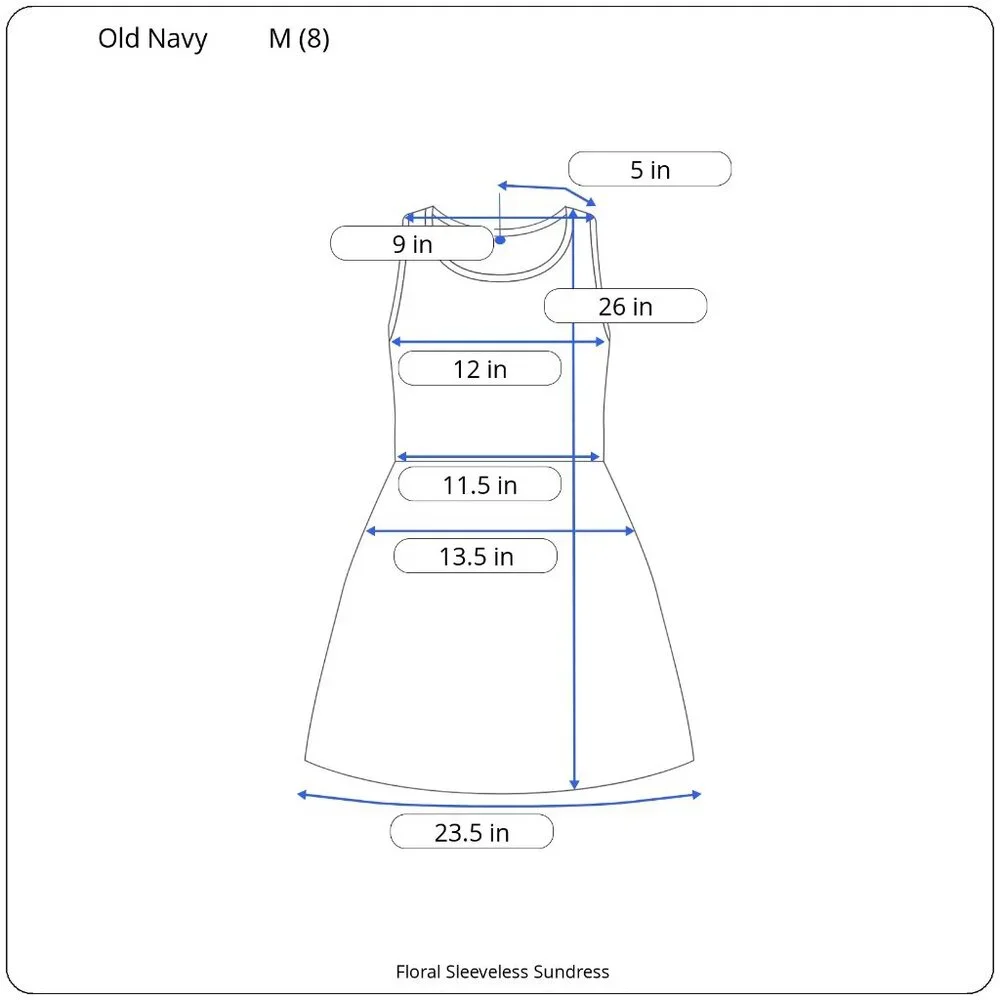 Old Navy Sleeveless Tiered Floral Dress